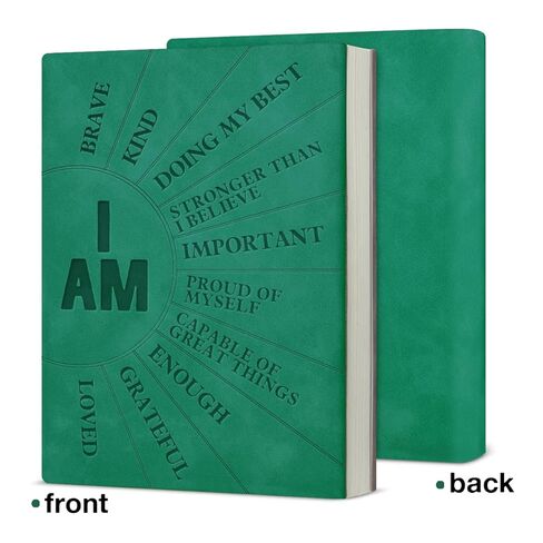 Positive Affirmations Sunshine Journal Inspirational Notebook Gift for Women Motivational Gift for Coworker Friend Bestie Sister-Dark Green in Saudi Arabia
