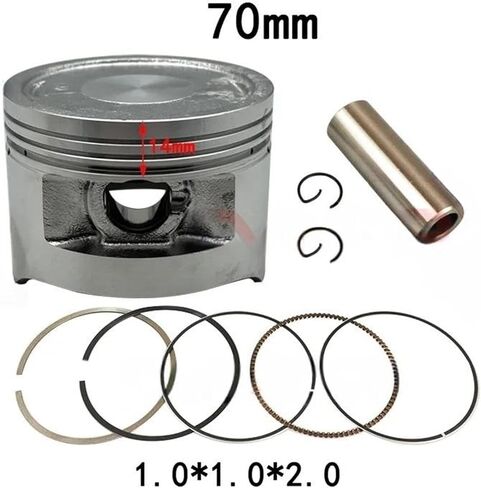 Motorcycle Repair for ZONGSHEN CBB250 WELS 70mm Piston Ring pin with Balance Shaft KAYO Dirt Pit Bike ATV Accessories(Piston and Ring) in Saudi Arabia