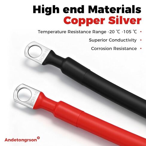 175A Battery Quick Disconnect Connector with 9 FT,6AWG Copper Wiring Quick Disconnect Winch Power Cable Kit for Forklift Car Motor Tractor (RED 175A 7FT+2FT 6AWS) in Kuwait