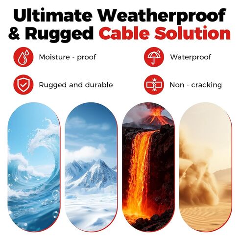 175A Battery Quick Disconnect Connector with 9 FT,6AWG Copper Wiring Quick Disconnect Winch Power Cable Kit for Forklift Car Motor Tractor (RED 175A 7FT+2FT 6AWS) in Kuwait