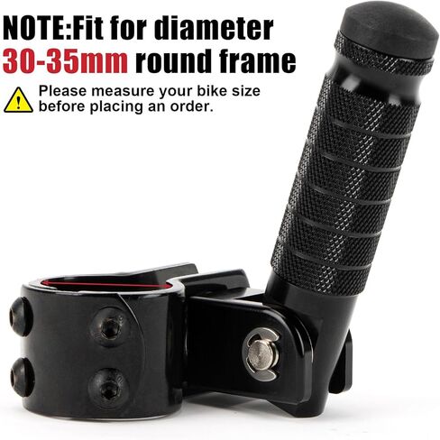 PSLER M8 Motorcycle Foot Pegs - Foot Rests CNC Anti-Skid Passenger Pedal Supports Foot Pedal 90 Degree Foldable Footpegs for Electric Car Motorbike Mini Bike Dirt Pit Bike in Saudi Arabia