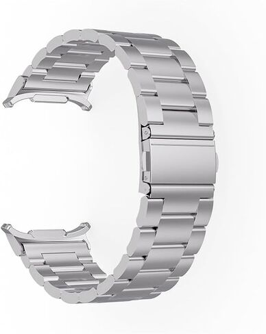 Titanium Band Compatible with Samsung Galaxy Watch 7 Ultra 47mm, Solid Men Replacement Robust Metal Link Wristband in Kuwait