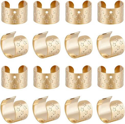 Beebeecraft 1 Box 50Pcs Ear Cuff Findings Sterling Silver Ear Clips Set with Hole 0.9mm Non Piercing Earrings for Earring Making Craft in Saudi Arabia