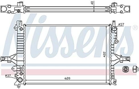 Nissens 65553A Radiator, engine cooling in Saudi Arabia
