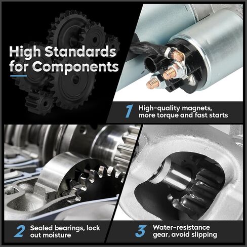 6497 New Starter Fit for 3.6l Buick Allure 2005, Lacrosse 2005, Rendezvous 2004-2005, Cadillac Cts SRX STS Replaces # 410-12287, 323-1480, SDR0276, 10465587 in Saudi Arabia