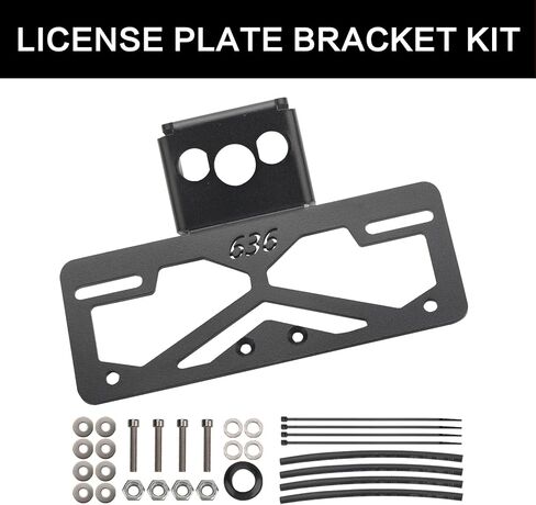 Ninja ZX-6R Fender Eliminator Kit, License Plate Bracket Holder Motorcycle Fender Eliminator Compatible with Kawasaki ZX-6R ZX6R 636 2019-2025 Tail Tidy Accessories in Saudi Arabia