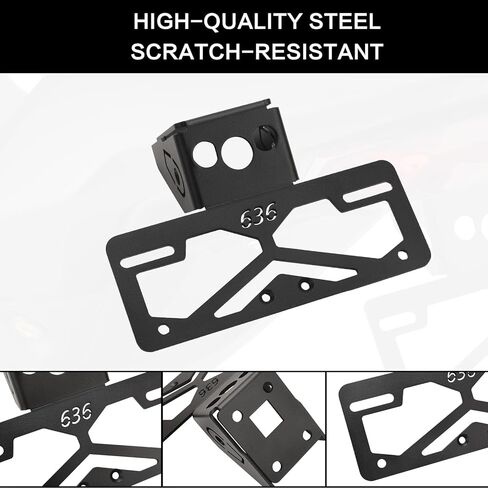 Ninja ZX-6R Fender Eliminator Kit, License Plate Bracket Holder Motorcycle Fender Eliminator Compatible with Kawasaki ZX-6R ZX6R 636 2019-2025 Tail Tidy Accessories in Saudi Arabia
