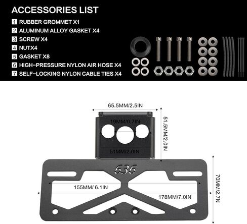 Ninja ZX-6R Fender Eliminator Kit, License Plate Bracket Holder Motorcycle Fender Eliminator Compatible with Kawasaki ZX-6R ZX6R 636 2019-2025 Tail Tidy Accessories in Saudi Arabia