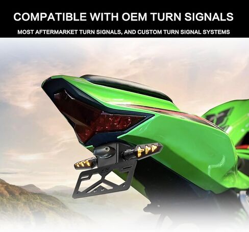 Ninja ZX-6R Fender Eliminator Kit, License Plate Bracket Holder Motorcycle Fender Eliminator Compatible with Kawasaki ZX-6R ZX6R 636 2019-2025 Tail Tidy Accessories in Saudi Arabia
