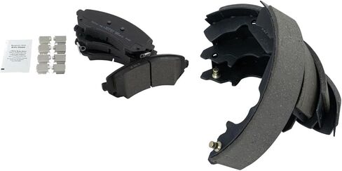 Front and Rear Brake Pad Set Semi Metallic Compatible with 2001-2005 Pontiac Aztek in Saudi Arabia