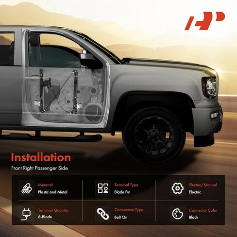 A-Premium Front Right Passenger Side Electric Power Window Regulator with Motor Compatible with Jeep Compass 2017 2018 2019 2020 in Saudi Arabia
