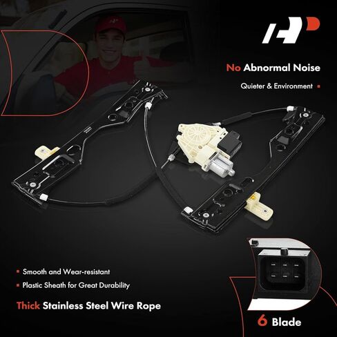 A-Premium Front Right Passenger Side Electric Power Window Regulator with Motor Compatible with Jeep Compass 2017 2018 2019 2020 in Saudi Arabia