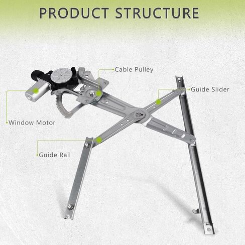Front Left Driver Side Power Window Regulator with Motor Assembly Compatible for 2008-2017 Mitsubishi Lancer, Replacement 751-780 in Saudi Arabia