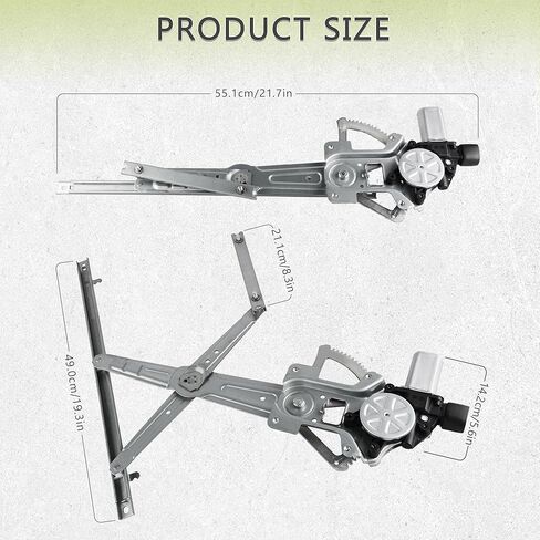 Front Left Driver Side Power Window Regulator with Motor Assembly Compatible for 2008-2017 Mitsubishi Lancer, Replacement 751-780 in Saudi Arabia