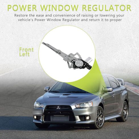 Front Left Driver Side Power Window Regulator with Motor Assembly Compatible for 2008-2017 Mitsubishi Lancer, Replacement 751-780 in Saudi Arabia