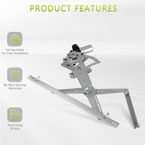 Front Left Driver Side Power Window Regulator with Motor Assembly Compatible for 2008-2017 Mitsubishi Lancer, Replacement 751-780 in Saudi Arabia