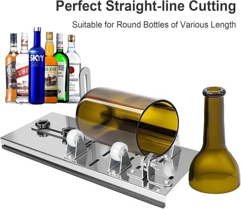 Glass Bottle Cutter，Premium Glass DIY Machine for Beer & Wine Bottles & Glass Cutter Tool with Safety Gloves & Accessories in Saudi Arabia