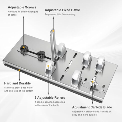 Glass Bottle Cutter，Premium Glass DIY Machine for Beer & Wine Bottles & Glass Cutter Tool with Safety Gloves & Accessories in Saudi Arabia