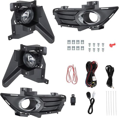 1 Pair of Fog Lights Left and Right Side Replacement for Fusion 2013 2014 2015 2016 with Bulbs Switch Wiring Kit 4F9Z15200A in Saudi Arabia