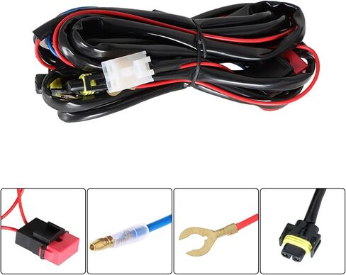 1 Pair of Fog Lights Left and Right Side Replacement for Fusion 2013 2014 2015 2016 with Bulbs Switch Wiring Kit 4F9Z15200A in Saudi Arabia