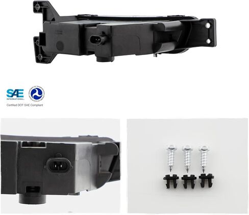 AKKON - Fits 2017-2021 Jeep Grand Cherokee SRT 14-22 Dodge Durango LED Bumper Fog Light Driver w/Wire Bracket Screws in Saudi Arabia