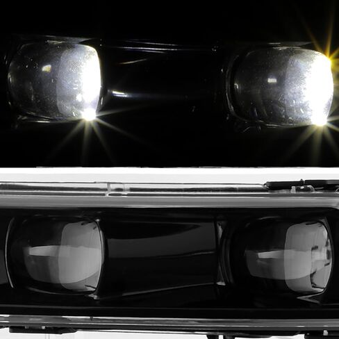 AKKON - Fits 2017-2021 Jeep Grand Cherokee SRT 14-22 Dodge Durango LED Bumper Fog Light Driver w/Wire Bracket Screws in Saudi Arabia