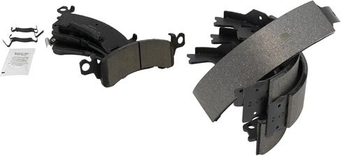 Front and Rear Brake Pad Set Ceramic Hardware Compatible with 1985-2002 Chevrolet Astro 1985-2002 GMC Safari in Saudi Arabia