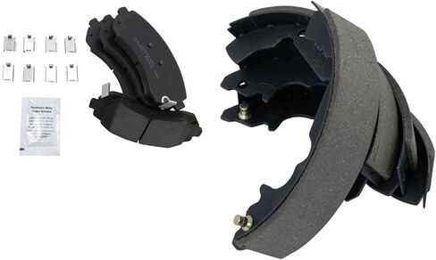 Front and Rear Brake Pads Ceramic Hardware Compatible with 2001-2005 Pontiac Aztek in Saudi Arabia