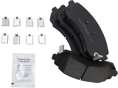 Front and Rear Brake Pads Ceramic Hardware Compatible with 2001-2005 Pontiac Aztek in Saudi Arabia