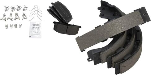 Front and Rear Brake Pad Set Semi Metallic Compatible with 1985-1988 Chevrolet Nova 1989-1992 Geo Prizm 1985-1992 Toyota Corolla 1984-1987 Tercel in Saudi Arabia