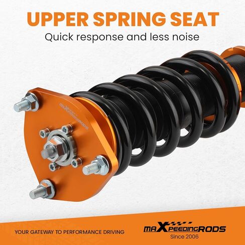 maXpeedingrods Coilovers for Honda Civic 2001-2005 Sedan/Coupe, Height Adjustable Coilovers Suspension Kit, Preset Damping Shock Absorber Coilovers Struts, Lowering Kit Golden in Saudi Arabia