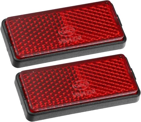 Front Lower Fork Reflector Sticker Rear Saddlebag Side Visibility Reflector Stripe Kit Universal Red 2 Pcs Durable Material in Saudi Arabia