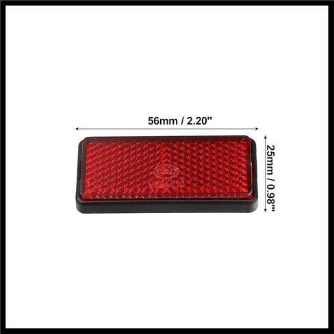 Front Lower Fork Reflector Sticker Rear Saddlebag Side Visibility Reflector Stripe Kit Universal Red 2 Pcs Durable Material in Saudi Arabia