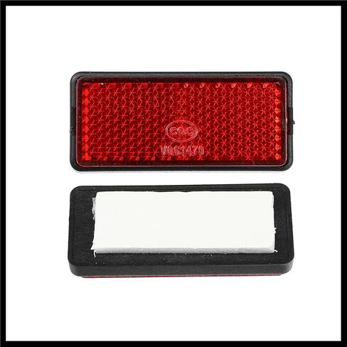 Front Lower Fork Reflector Sticker Rear Saddlebag Side Visibility Reflector Stripe Kit Universal Red 2 Pcs Durable Material in Saudi Arabia