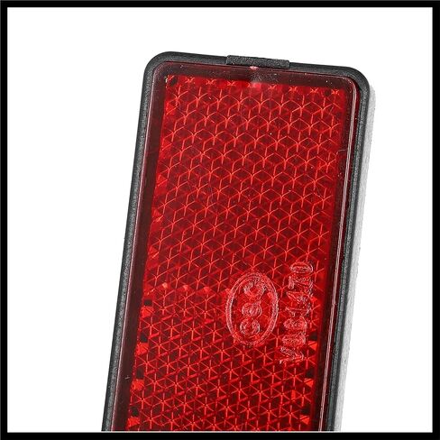 Front Lower Fork Reflector Sticker Rear Saddlebag Side Visibility Reflector Stripe Kit Universal Red 2 Pcs Durable Material in Saudi Arabia