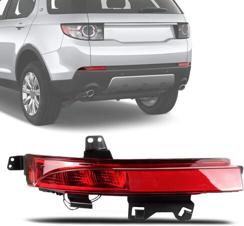 Rear Bumper Reflector Light Fit for 2015 2016 2017 2018 2019 2020 Land Rover Discovery Sport, Tail Brake Light Fog Lamp Reflector with bulbs, Red, Replace for LR060910 (Right Side) in Saudi Arabia