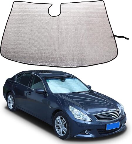 Windshield Sun Shade Compatible with Infinity G37 G25 2007-2013, Front Window Sunshade Heat Blocker Visor Protector Reflective Sunshade Keep Your Car Cooler,1PCS in Saudi Arabia