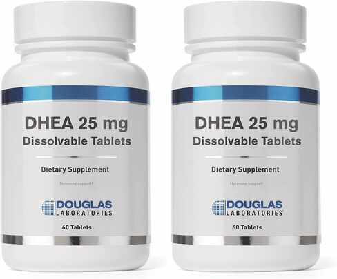 Douglas Laboratories DHEA 25 mg | Micronized Supplement to Support Immune Health, Brain, Bones, Metabolism and Lean Body Mass* | 60 Tablets in Kuwait