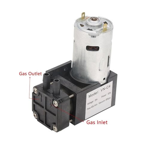 DC24V Mini Small Oilless Vacuum Pump ‑85KPa Flow 40L/min for Gas Air in Saudi Arabia