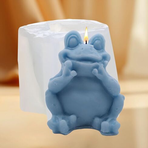 Frog Silicone Candles Mold for DIY Candle Making Polymer Clay Craft Home Decoration Aromatherapy Plaster Cand in Saudi Arabia