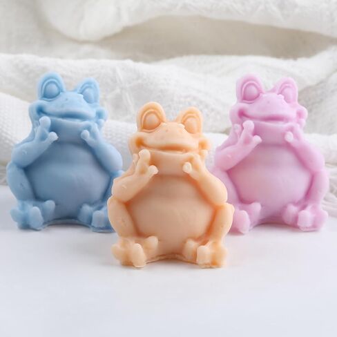 Frog Silicone Candles Mold for DIY Candle Making Polymer Clay Craft Home Decoration Aromatherapy Plaster Cand in Saudi Arabia
