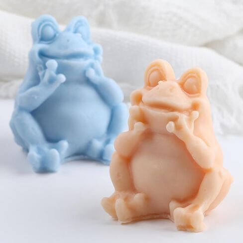 Frog Silicone Candles Mold for DIY Candle Making Polymer Clay Craft Home Decoration Aromatherapy Plaster Cand in Saudi Arabia