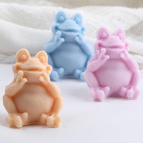 Frog Silicone Candles Mold for DIY Candle Making Polymer Clay Craft Home Decoration Aromatherapy Plaster Cand in Saudi Arabia