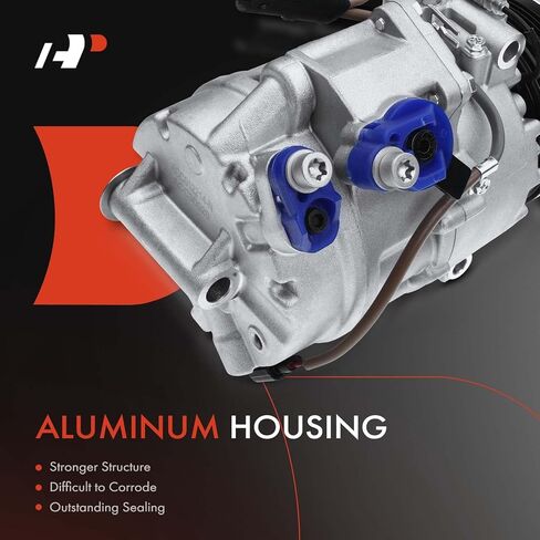 A-Premium Air Conditioner AC Compressor with Clutch Compatible with BMW X5 2007-2010, X3 2008-2010, X6 2008-2010, L6 3.0L, Without Adaptive Drive, 6 Grooves, CSE717 Compressor in Saudi Arabia