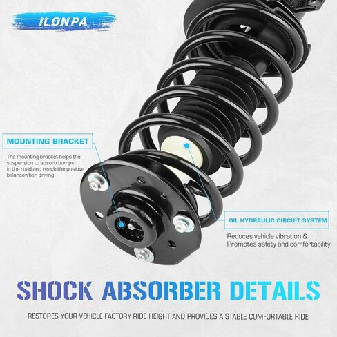 4 قطع مجموعة صدمات أمامية وخلفية مع زنبرك ملفوف لـ Equinox 07-17، Chevy Captiva Sport 12-13، GMC Terrain 10-17، Pontiac Torrent/Suzuki XL-7 Vue 07-09، 172526 911258 - [ باستثناء. عجلات 19 بوصة ] in Saudi Arabia