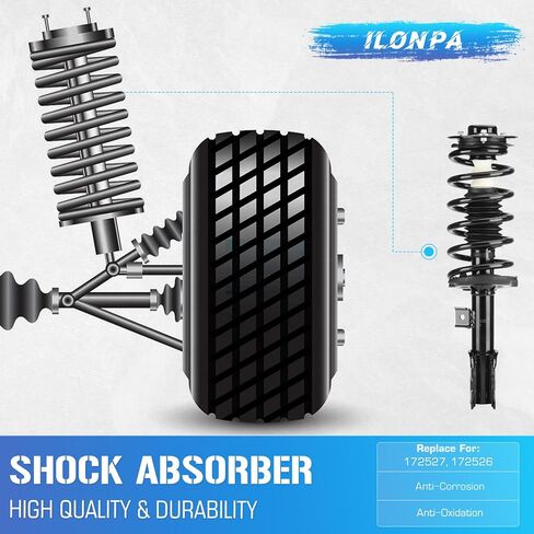 4 قطع مجموعة صدمات أمامية وخلفية مع زنبرك ملفوف لـ Equinox 07-17، Chevy Captiva Sport 12-13، GMC Terrain 10-17، Pontiac Torrent/Suzuki XL-7 Vue 07-09، 172526 911258 - [ باستثناء. عجلات 19 بوصة ] in Saudi Arabia