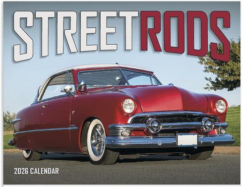 تقويم حائط معلق لسيارة Street Rod Fever لعام 2026 in Saudi Arabia