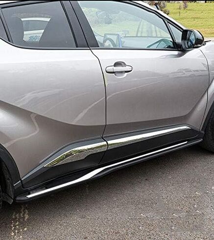 2 Pieces Fits for Toyota CHR C-HR 2017 2018 2019 2020 Fixed Side Steps Running Boards Nerf Bars Protector in Saudi Arabia