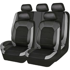 9 PCS Leather Car Seat Covers for Suzuki Jimny GJ 2018 2019 2020 2021 2022 2023 2024 2025 Sitzbezüge, All Season Waterproof Non-Slip Wear-Resistant Interior Accessories,Black in Saudi Arabia