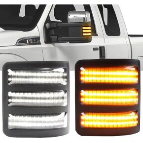 Sequential Side Mirror Marker Turn Signal Light Running Lamp DRL Replacement for For’d F250 F350 F450 F550 Super Duty Dual-Function Dynamic Turn Signals & Running Lamp in Saudi Arabia